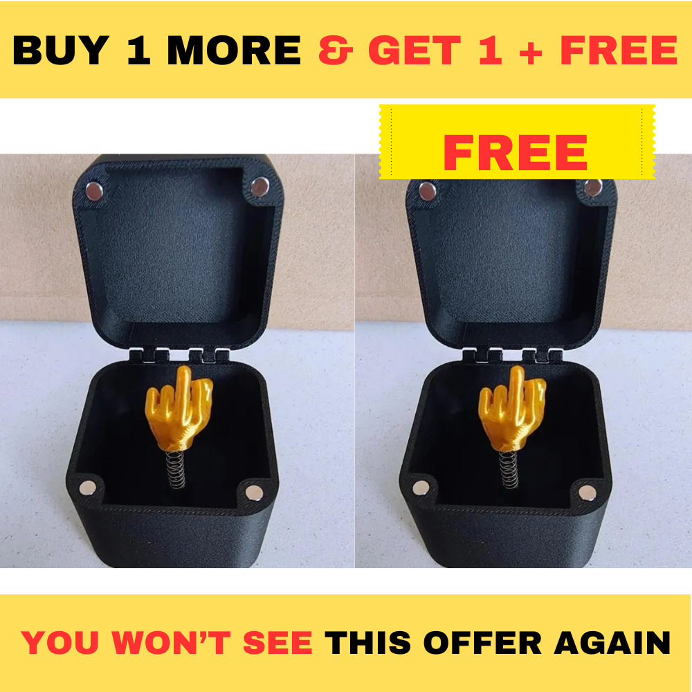 Middle finger in a box | BUY 1 GET 1+ FREE (2PCS)