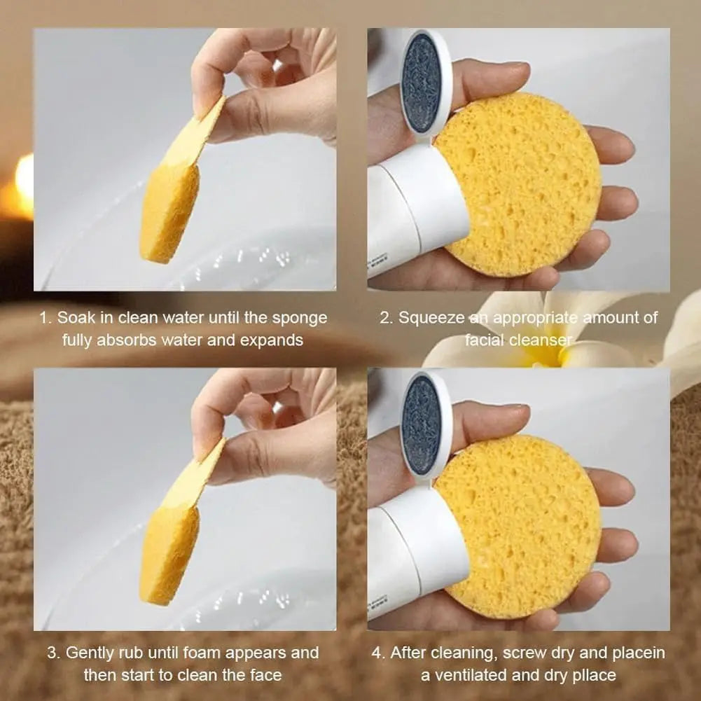 😍2024 Kurkuma Kojic Touch™ handgemaakte gezichtspads | Eén keer proberen is voldoende!