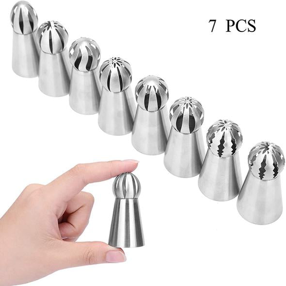 7 Designs spherical decorating nozzles