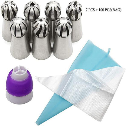 7 Designs spherical decorating nozzles