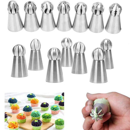 7 Designs spherical decorating nozzles