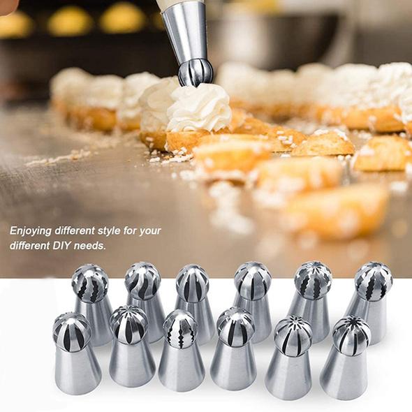 7 Designs spherical decorating nozzles