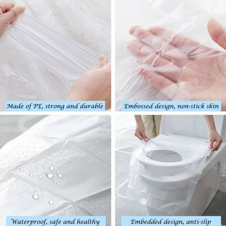 Biodegradable Disposable Plastic Toilet Seat Cover.